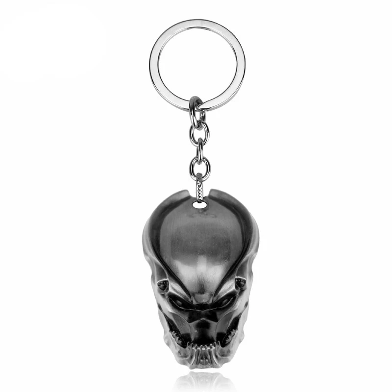 silver Alien Predator брелок маска AVP брелоки для сумок автомобильные ключевые ювелирные изделия chaviro - Цвет: silver