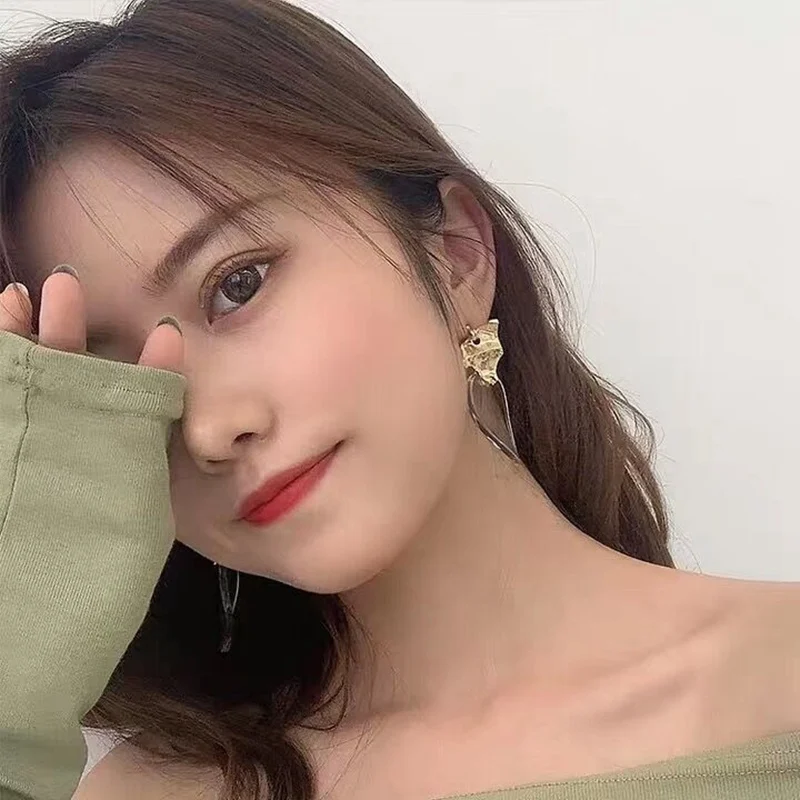 MENGJIQIAO 2019 новые акриловые прозрачные овальные серьги-капли для женщин девочек