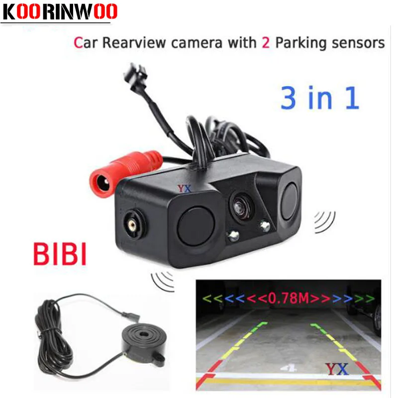 Автомобильная видеокамера парковочные датчики CCD камера заднего вида с 2