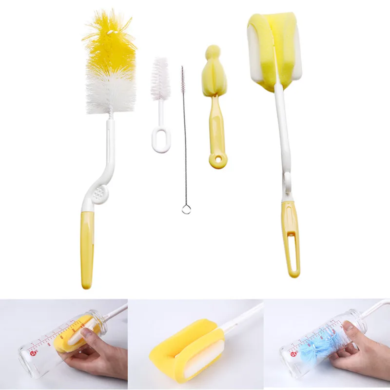 5 шт./компл. детская бутылочная губчатая щетка Соска пустышка соска чашка для