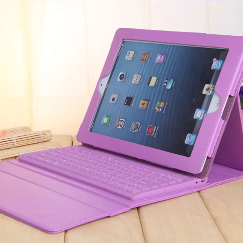 

Hot Wireless Bluetooth Keyboard Case For 2017 new Ipad pro 9.7 senior PU Folio Stand Capa For iPad air 1 2 protective Cover case