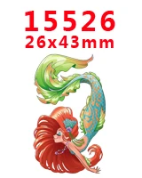 PR-15526 Принадлежности для рукоделия с изображением героев мультфильмов плоские с обратной стороны плоские смолы 30 штук. PR-15490-15805 - Цвет: PR-15526