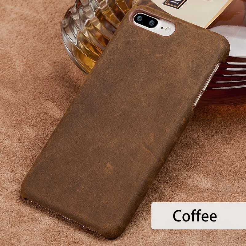 Shallow coffee LANGSIDI полностью зернистый кожаный чехол для телефона для Xiaomi mi 9 8 8SE 6X Red mi Note 5 Pro 5 Plus 4X чехол s для samsung S8/S8 Plus - Цвет: Shallow coffee