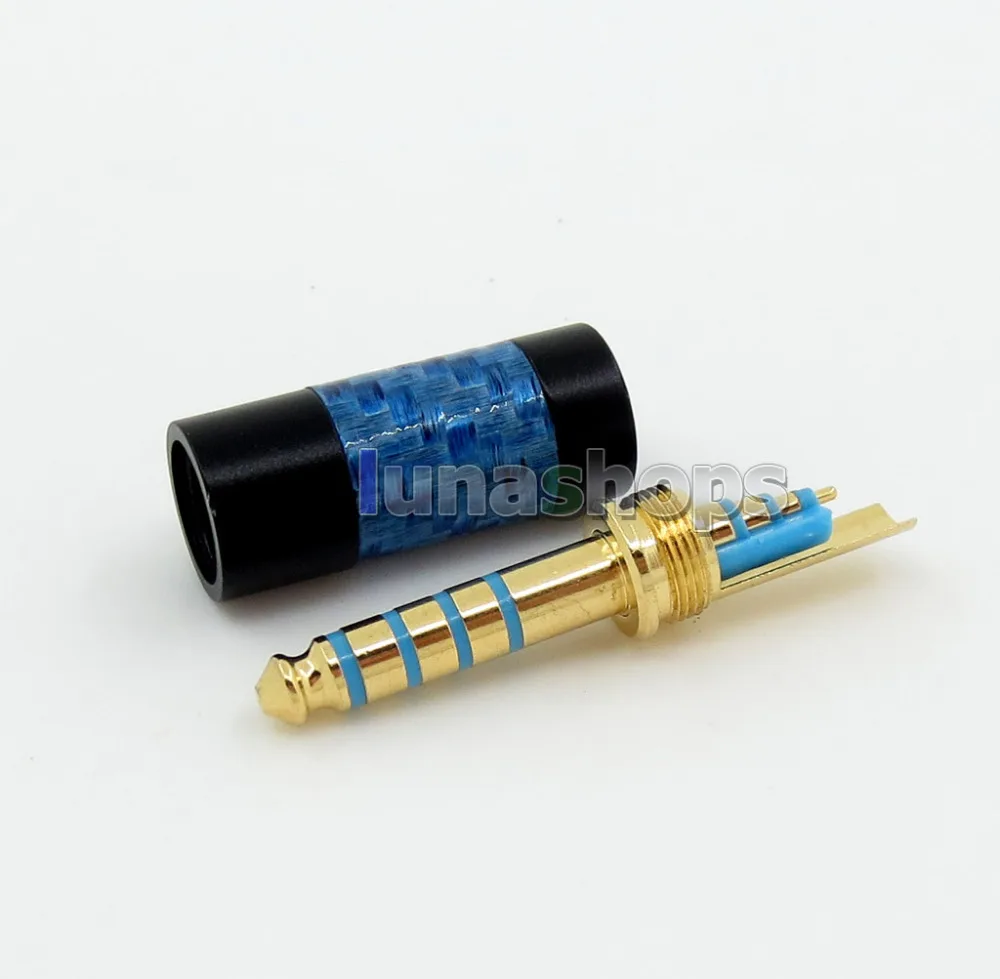 

LN005865 CY2017 Blue Carbon Shell 4.4mm Headphone Earphone Adapter For Sony PHA-2A TA-ZH1ES NW-WM1Z NW-WM1A AMP Player