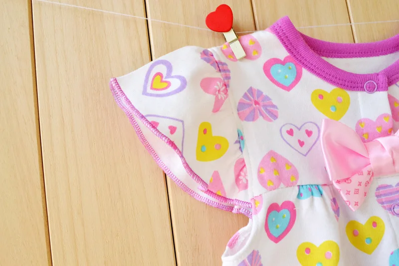 Распродажа Комбинезоны для маленьких девочек Мультяшные с коротким рукавом