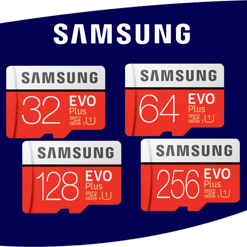 SAMSUNG tarjeta de Карта памяти MicroSD 256 ГБ 32 64 Гб 128 SDHC SDXC grado EVO + Clase 10 C10 UHS TF tarjetas SD транс флос|Карты памяти| |