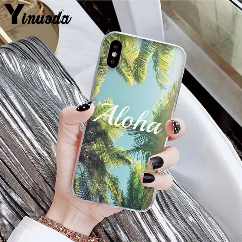Yinuoda Hello Hawaii Aloha DIY Роскошный Высокий протектор на конце чехол для Apple iPhone 8 7 6 6S Plus X XS MAX 5 5S SE XR мобильных телефонов
