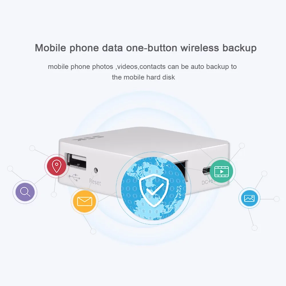 SSK SW001 smart wireless adapter WiFi External hard Drive personal cloud storage auto backup change disk to | Компьютеры и офис