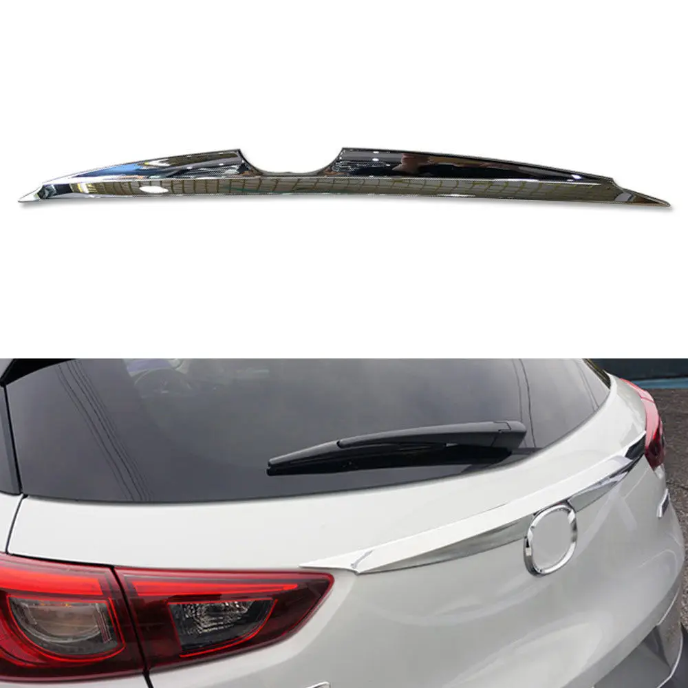 

ABS Chrome Car Rear Tail Door Trunk Lid Cover Trim Molding For Mazda CX3 2016-2018