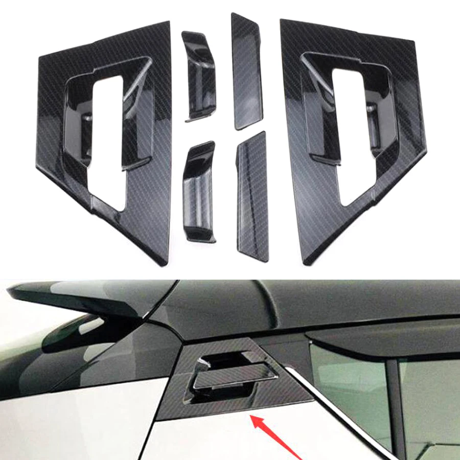 

Fit For Toyota CHR C-HR 2016 2017 2018 Car Exterior Rear Back Door Handle Bowl Cover Frame Trim Accessories Styling 6pc