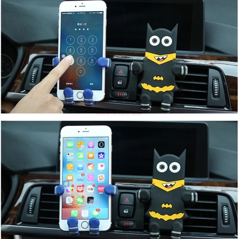 Держатель для телефона с мультяшным автомобилем iphone 6 7 8plus 5S крепление на