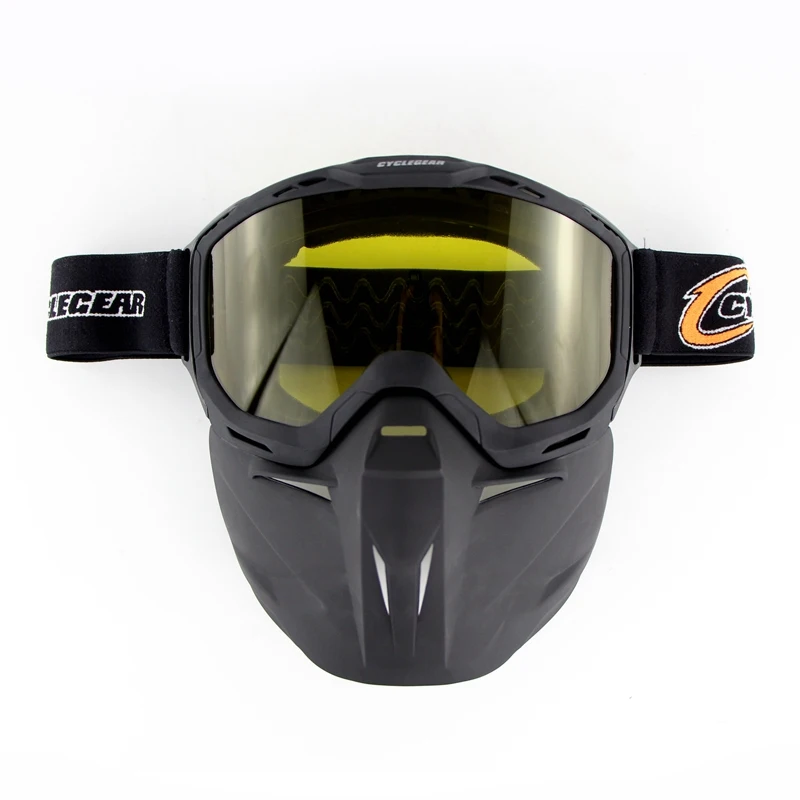 Cyclegear бренд мотокросса маска очки для открытого лица емкости Ретро Винтажные шлемы с очками мотоциклетный шлем Gafas CG02