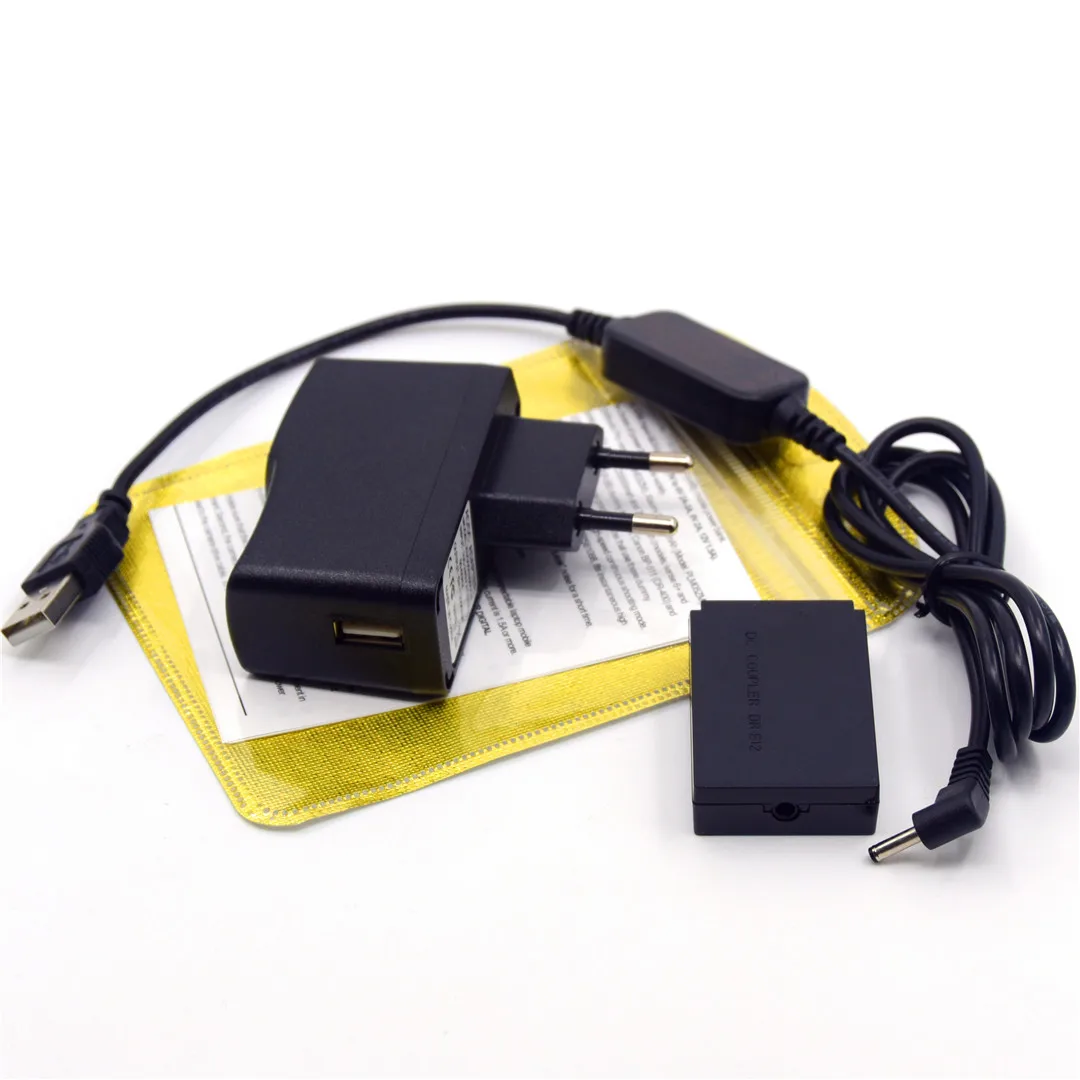ACK-E12 5 V-8 V Зарядное устройство USB кабель+ DR-E12 DC муфта LP-E12 муляж батареи+ адаптер для камеры Canon EOS M M2 M10 M50 M100