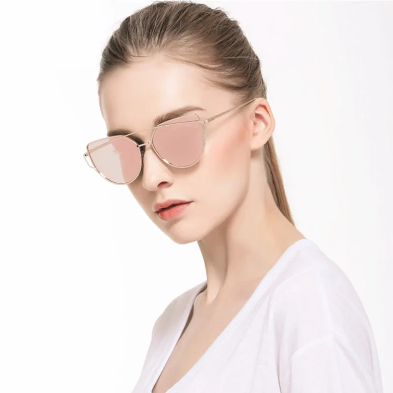 Женские солнцезащитные очки в винтажной золотой оправе Plinth большие кошачий глаз