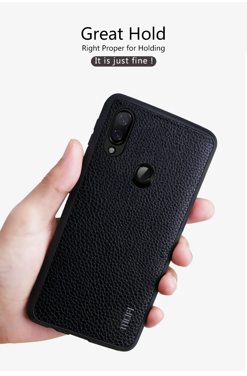Для Xiaomi Redmi Note 7 Pro чехол Mofi для Xiaomi Redmi Note 7 Чехол кожаный задняя крышка бизнес Redmi 7 чехол Примечание 7 Pro крышка