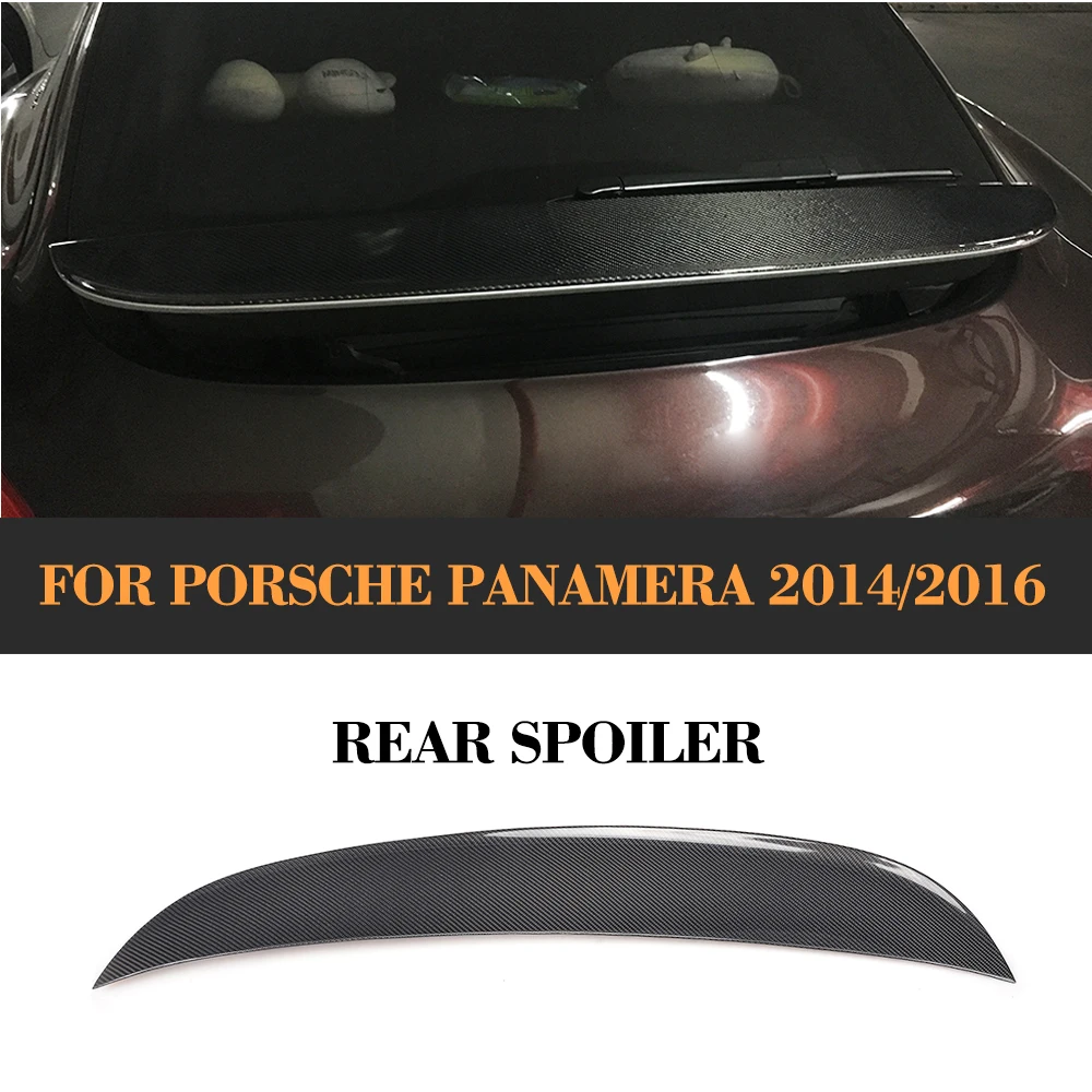 Задний спойлер из углеродного волокна для Porsche Panamera 2014 2016 багажник крыла