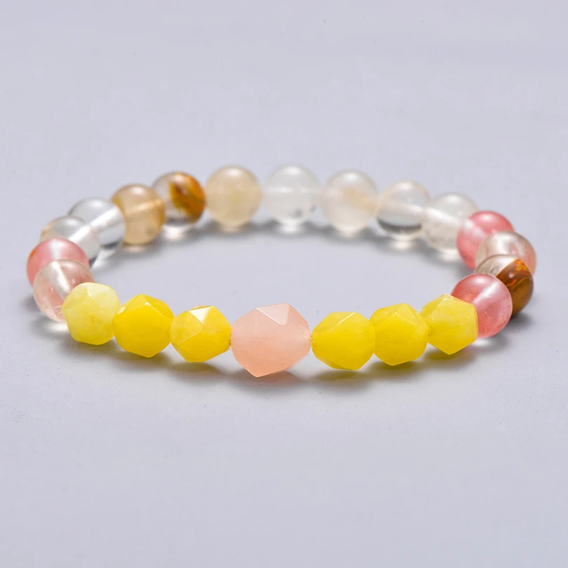 Fashion Natural Stone Beaded Bracelet Boho Charm Round Yoga Bracelets Wristband Jewelry for Women Men Gifts Pulsera Hombre | Украшения и