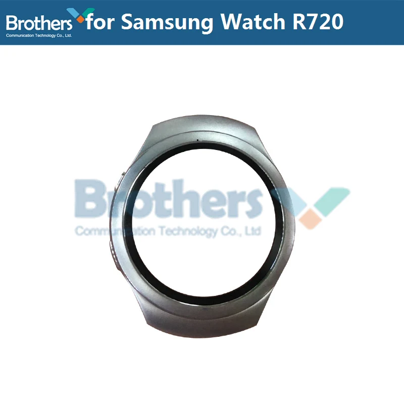 R720 SilverFrameOnly Передняя рамка для часов Samusng gear S2 R720 R732 средняя рамка в сборе с репир часть для samsung R720 ЖК-дисплей с рамкой - Цвет: R720 SilverFrameOnly