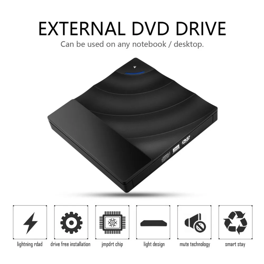 USB3.0 DVD горелки диски Внешний Оптический привод CD RW ROM плеер для MAC OS Windows 2000/XP/10/7/10 TYPE