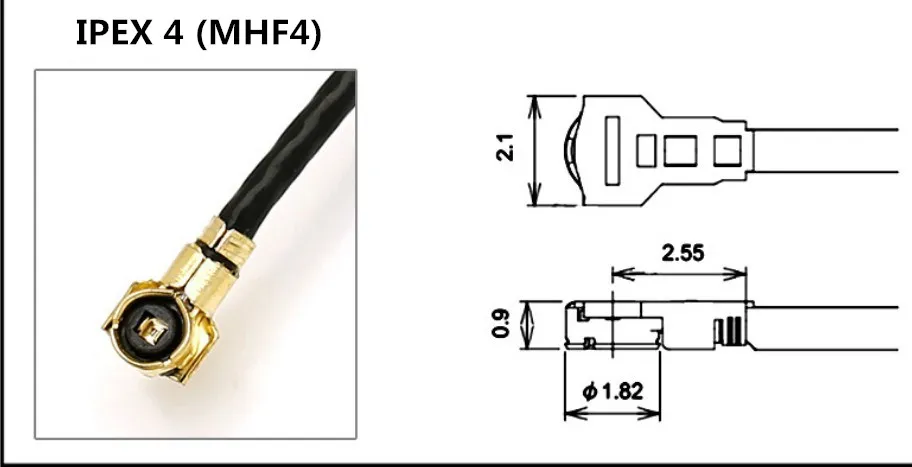 MHF4 FPC Внутренняя антенна IPEX4 LTE гибкая 4G NGFF интерфейс M.2 модем для EM7565 EM7511 LM940 EM20 5G