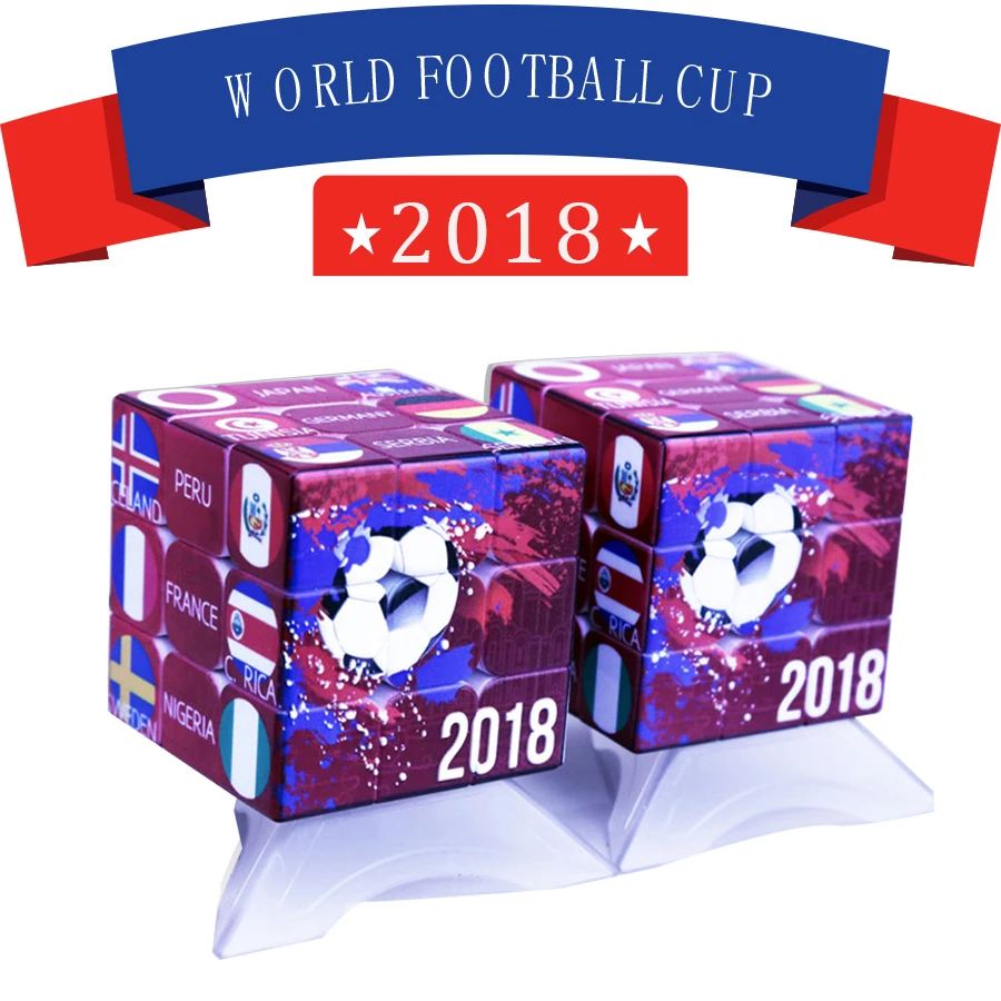 2019 YUXIN Magic Cube World Cup 3x3x3 русский Commemora 56 мм головоломка на скорость куб игрушки для