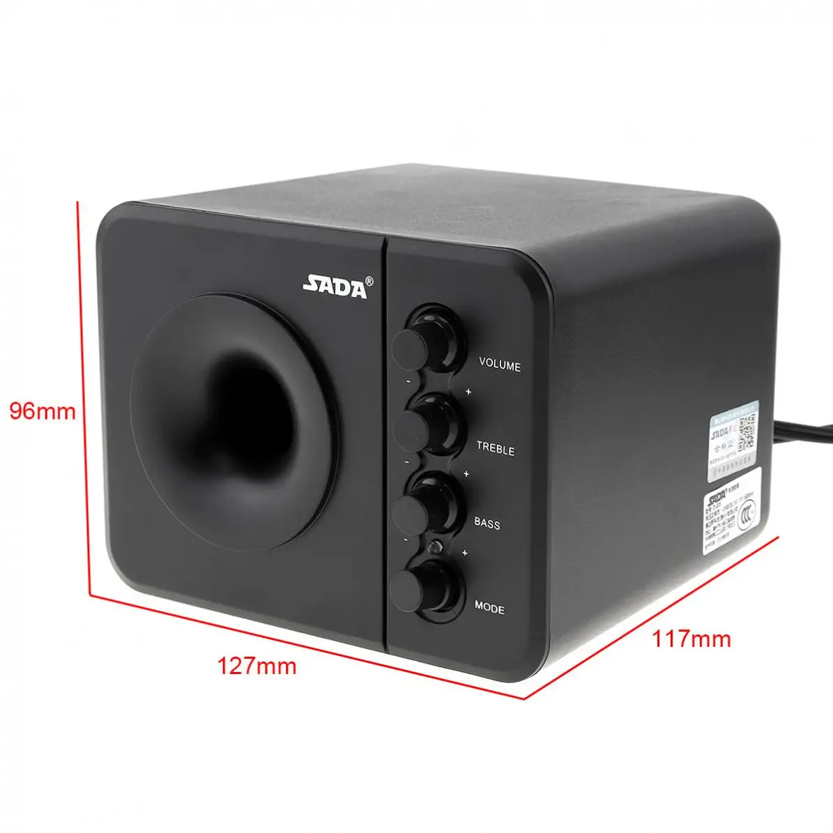 Сада D 205 Портативный поддержка Bluetooth 3W USB2.0 сабвуфер Комбинации колонки с 3 5 мм