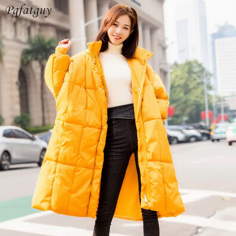 Oversize парка Для женщин 2018 зимняя куртка пальто с капюшоном женские парки толстый