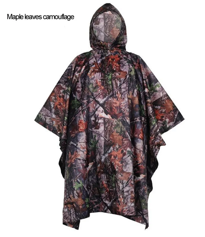 High quality Polyester taffeta material odorlessness Waterproof camouflage Raincoats poncho cover Multifunction sun Shelter | Дом и сад
