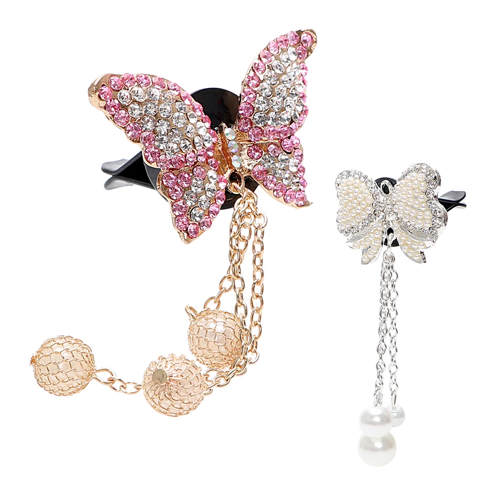 

LEEPEE Solid Fragrance Air Freshener Artificial Crystal Car Air Vent Perfume Car-styling Cute Butterfly Shape