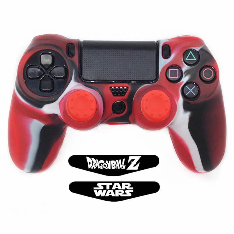 5 в 1 для Dualshock 4 PS4 Pro тонкий контроллер Противоскользящий силиконовый гелевый