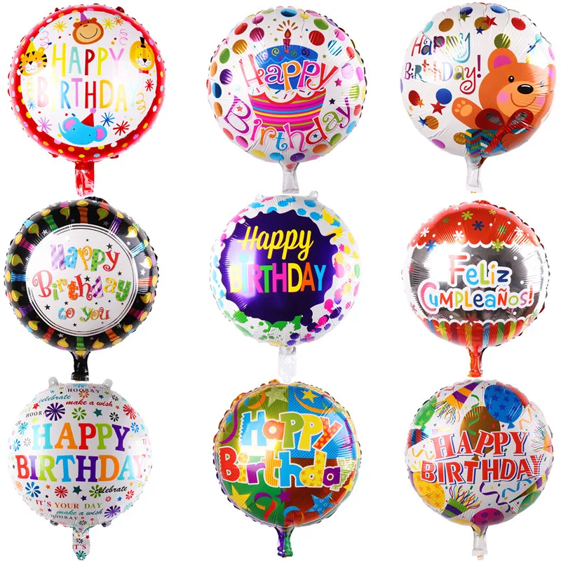 18 дюймов круглые воздушные шары из алюминиевой фольги вечерние украшения