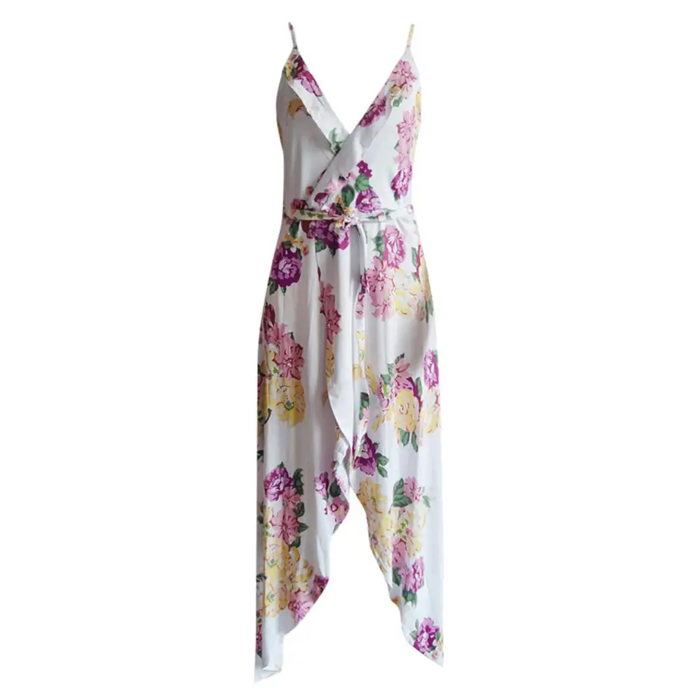 Женское платье в пол Modis длинное пляжное макси стиле бохо с цветочным принтом