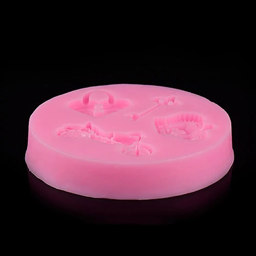 3D сердце любовь ключ силиконовая форма мыло помадка Сахар ремесло инструмент