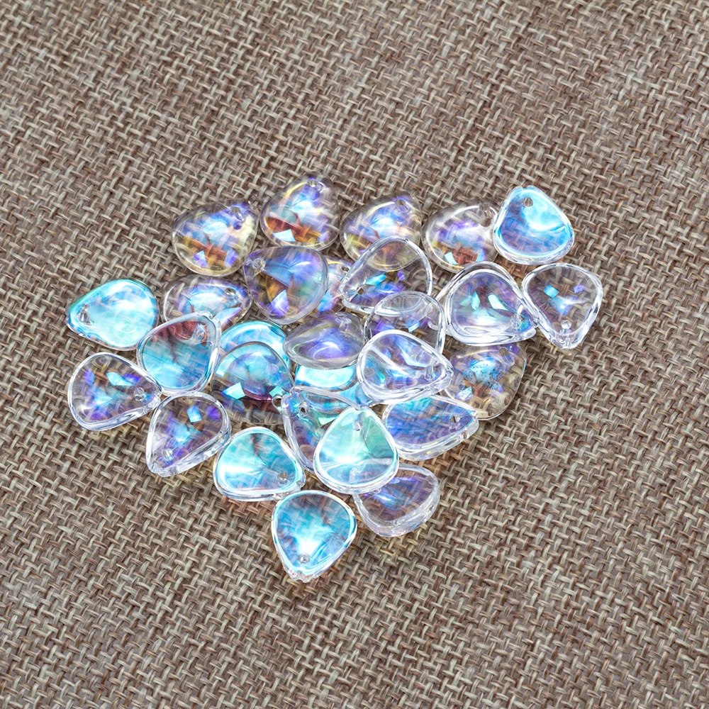 MEIBEADS 12 5*11 мм модные стеклянные рыбьи весы в форме Распорки подвески для