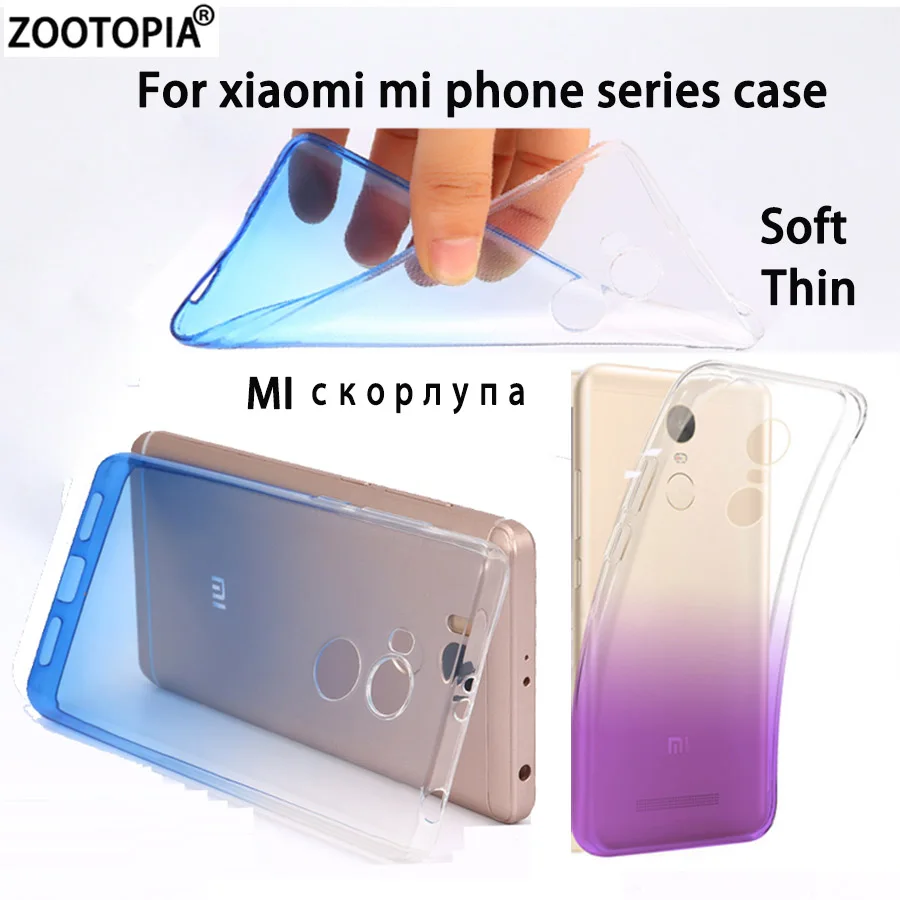 Цветной Мягкий силиконовый чехол для Xiaomi Redmi 4A 3 3S 4 Pro 4X Note Note3 5A Mi 5 5S 6 Plus 5X A1 Max 2 1