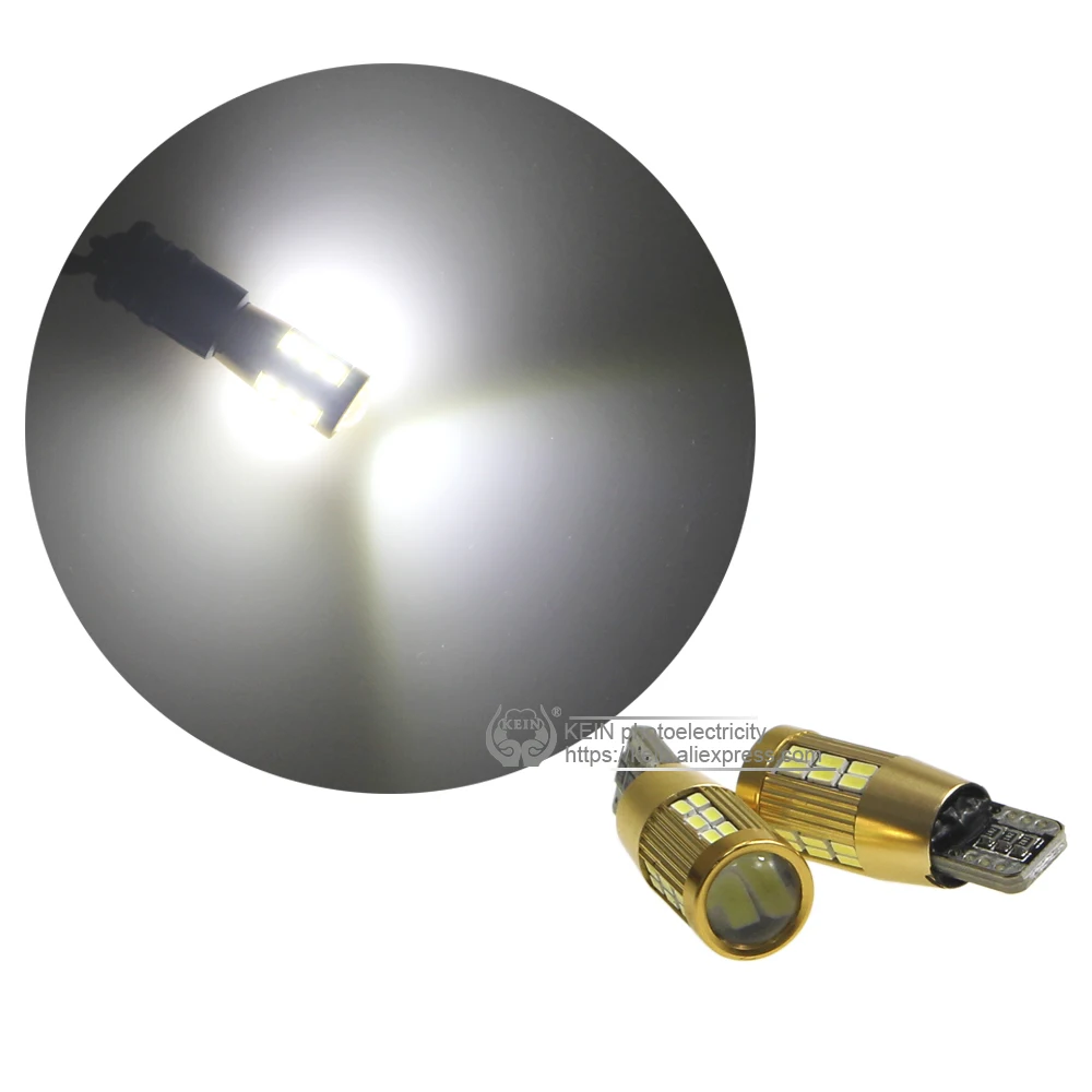 KEIN 4 шт. T10 Светодиодные W5W лампы 30smd 3014 t10 светодиодный автомобильные 194 белые