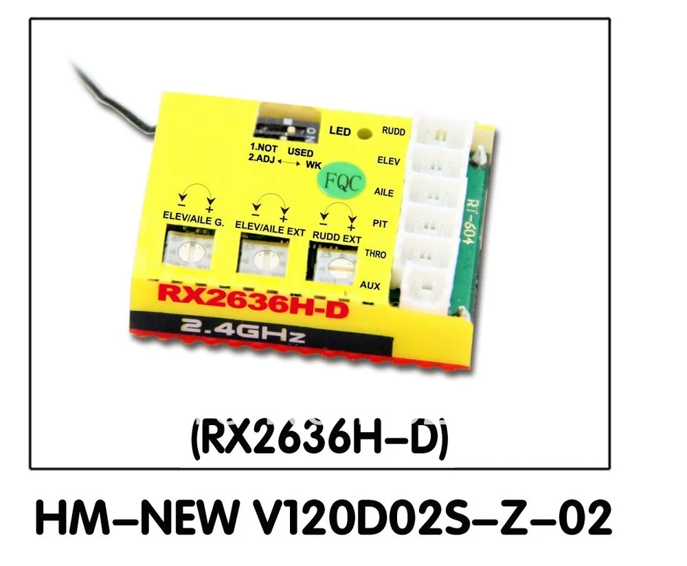 Walkera NEW V120D02S запчасти HM Z 02 RX2636H D приемник для Devo TX|v120d02s parts|walkera receiverreceiver walkera |