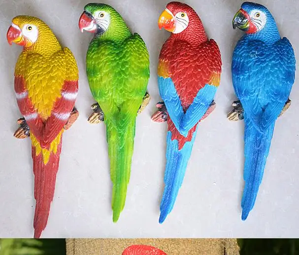 

2018 Simulation Parrot Model Crafts, Home Wall Decorations, Gardening Trees Ornaments, Cute Birds