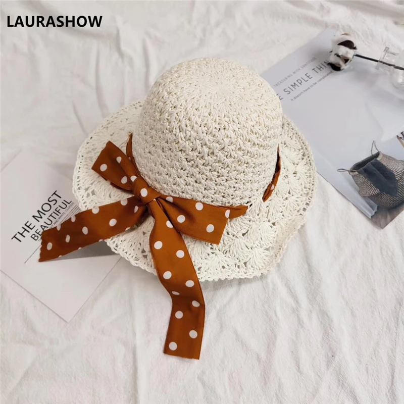 Летняя соломенная шляпа с большими полями для детей от Laurashow | Аксессуары одежды