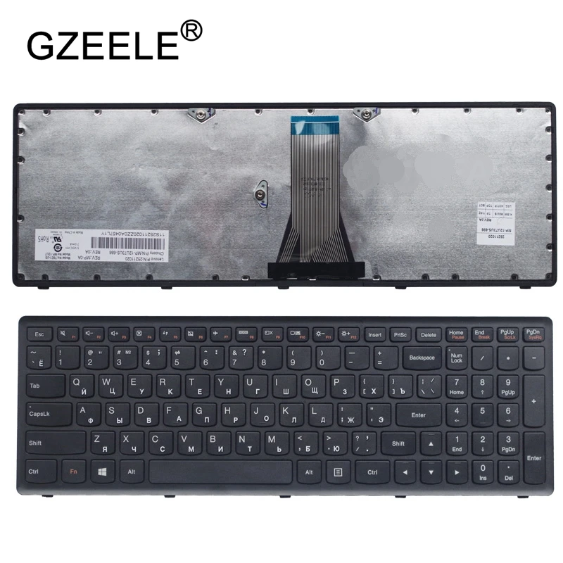 Русская клавиатура GZEELE для Lenovo IdeaPad S510 25211020 MP 12U73US 686 black|Клавиатуры замены| |