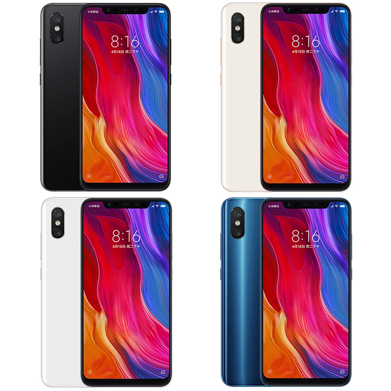 Оригинальная глобальная версия Xiaomi mi 8 6 ГБ 128 Гб Смартфон 21 &quotполный экран Snapdragon