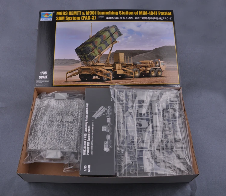 KingTair масштаб 1/35 разборный танк игрушечные наборы US M983 прицеп и брикет патриот