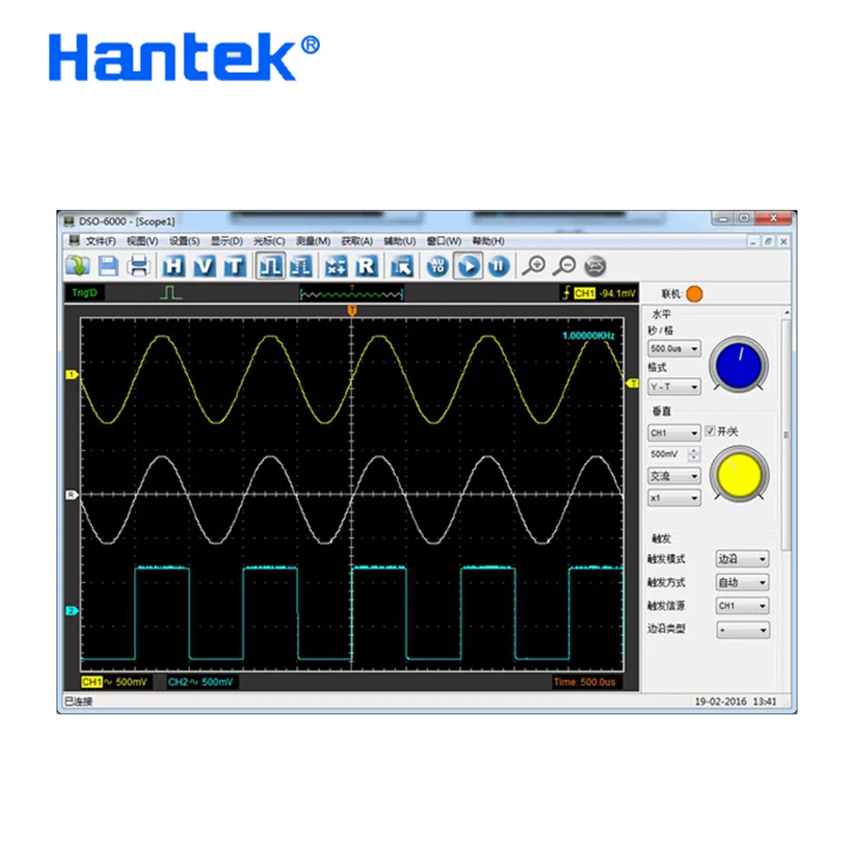 Цифровой осциллограф Hantek 6254BE 4 канала 250 МГц | Инструменты