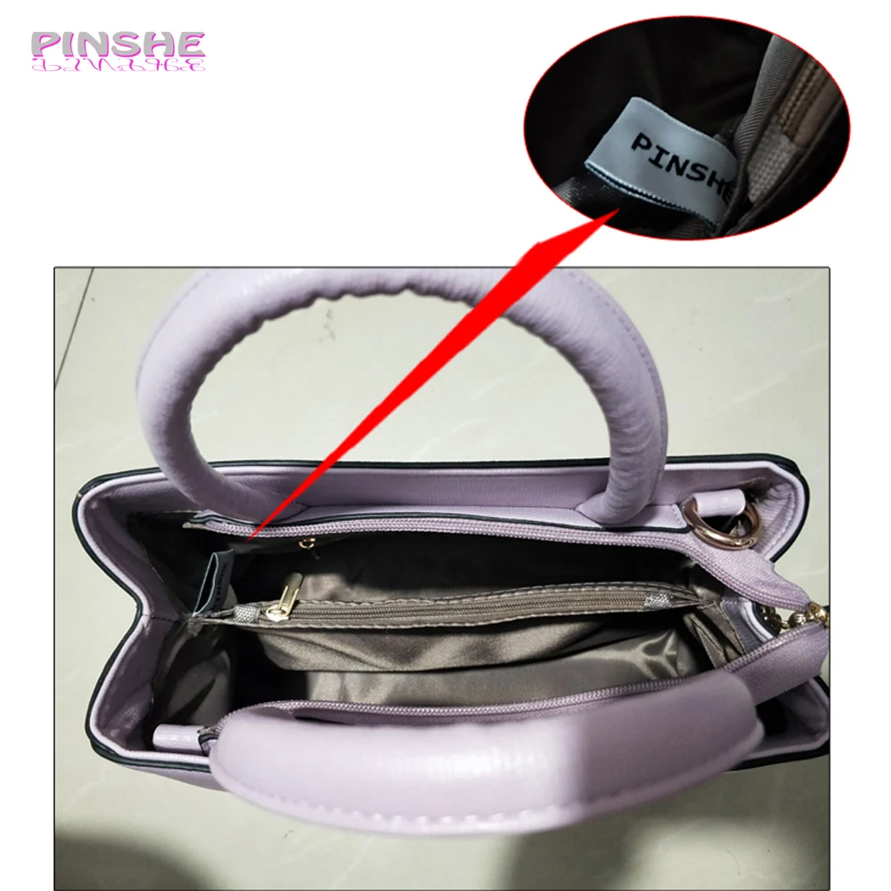 PINSHE 2017 Lady Fashion Bow flowers Stitching Pink Medium Bag Women Shoulder Messenger Bags Leather Handbag Designer | Багаж и сумки
