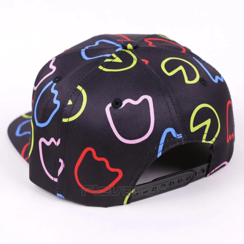 Pacman Snapback бейсболка с вышивкой шляпа для мужчин и женщин Pac Мужская Повседневная Хип-хоп кепка s