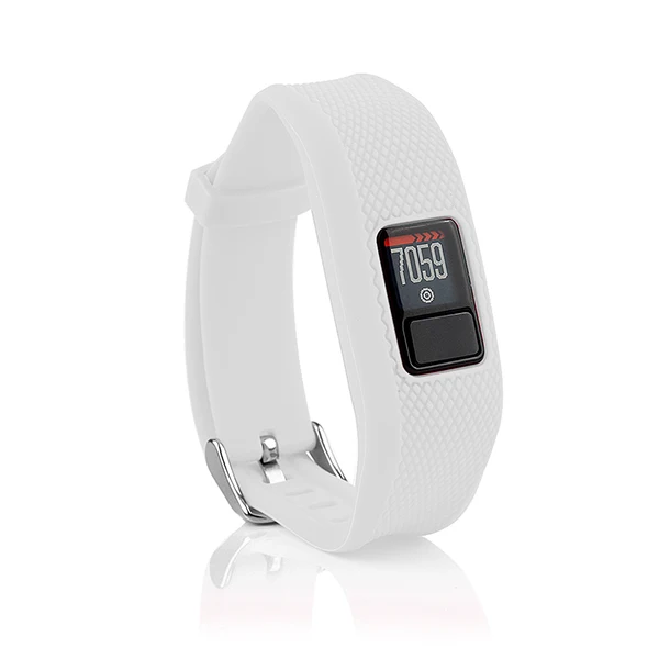 Белый Honecumi ремешки для умных часов для Garmin Vivofit 3 и для Garmin JR Kids силиконовый ремешок для браслета сменный аксессуар - Цвет: Белый