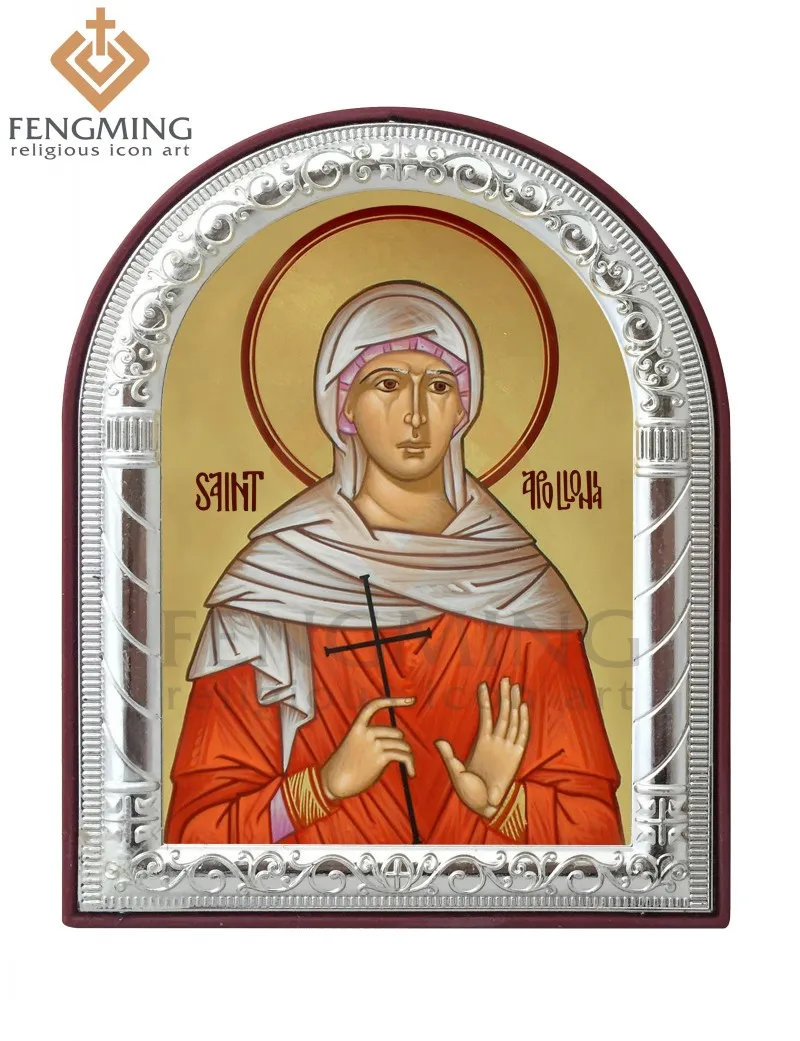 2015 новый дизайн фотографии христианских стен saint Apollonia религиозная мода подарок