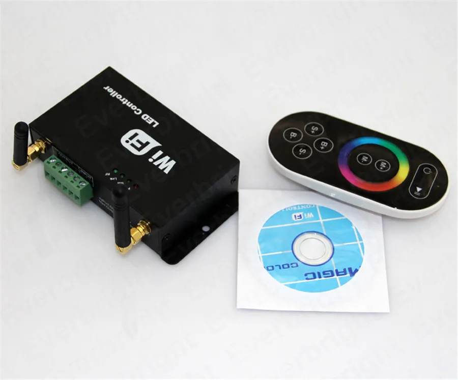 Светодиодный Wifi диммер RGB контроллер беспроводной RF сенсорный пульт Android или IOS