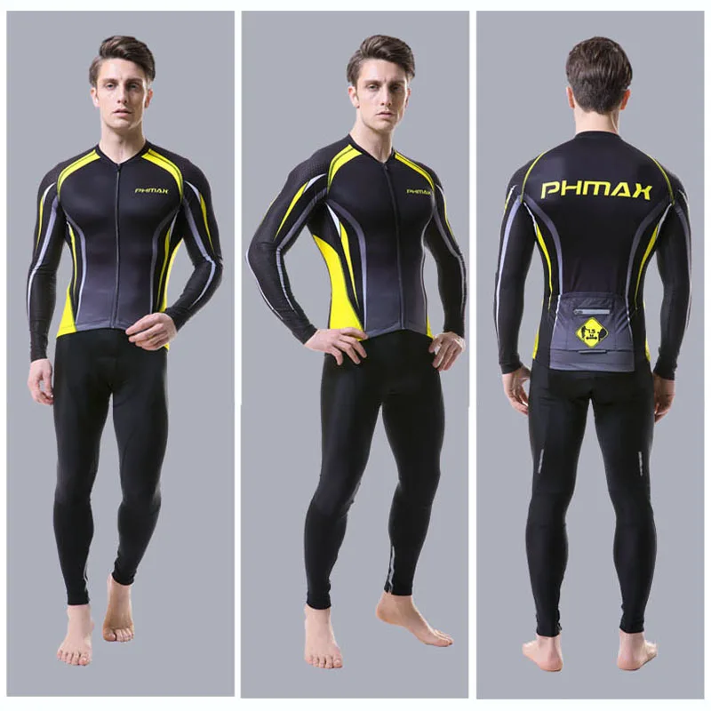 Велосипедный костюм PHMAX 2019 Pro горный велосипедный комплект из Джерси с длинным