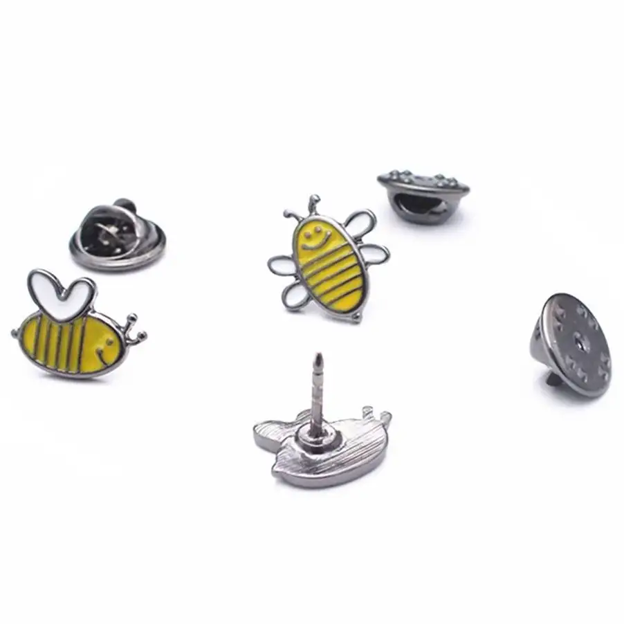Красочная брошь в виде мультяшной камеры заколка милая маленькая из сплава пчелы аксессуары для рубашек
